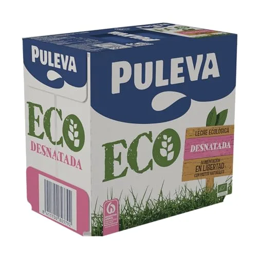 Puleva ▫️ Leite desnatado biológico, ECO, embalagem de 1 L - Caixa de 6 litros 4