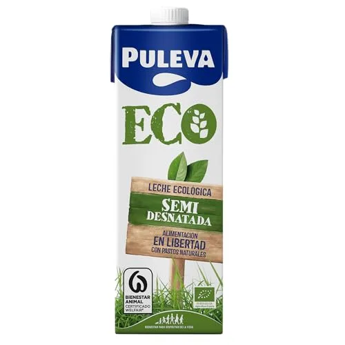 Puleva ▫️ ECO - Leite Ecológico Semidesnatado BIO - Bem-estar Animal - Embalagem UHT de 6 x 1 L 5