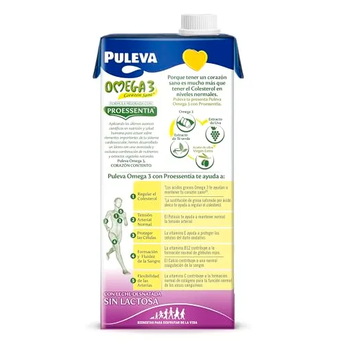 Puleva ▫️ Omega 3 Proessentia® Sem Lactose, embalagem de 1 L – Caixa de 6 litros 4