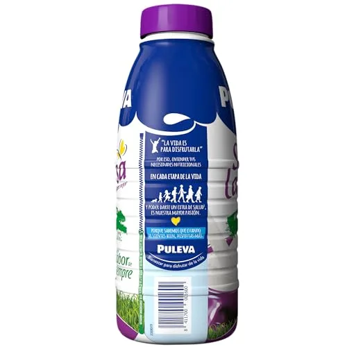 Puleva ▫️ Leite Sem Lactose, Semidesnatado, 1 % de Matéria Gorda, Fácil de digerir, Rico em cálcio e vitaminas A, D e E, Ideal para pessoas com intolerância à lactose, Embalagem de 6 x 1 L 7