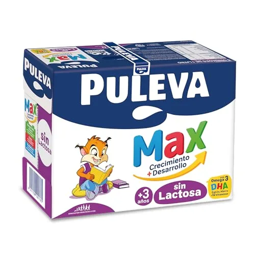 Puleva ▫️ Max Sem Lactose – Leite para o Crescimento e Desenvolvimento +3 Anos – Embalagem de 6 x 1 l 4
