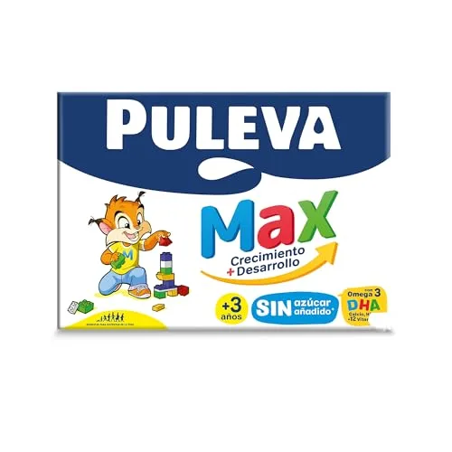 Puleva ▫️ Max Original Leite para Crescimento e Desenvolvimento +3 Anos 1 L (Embalagem de 6) 4