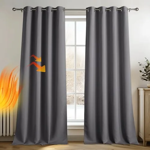 PONY DANCE ▫️ Cortinas opacas térmicas com isolamento contra o frio e o calor para a sala de estar 2
