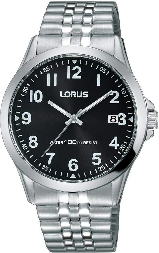 Lorus ▫️ Relógio Classic para homem, em aço inoxidável, com bracelete metálico