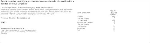 COOSUR ▫️ Azeite - Sem alergénios - Garrafa de 1 L 2