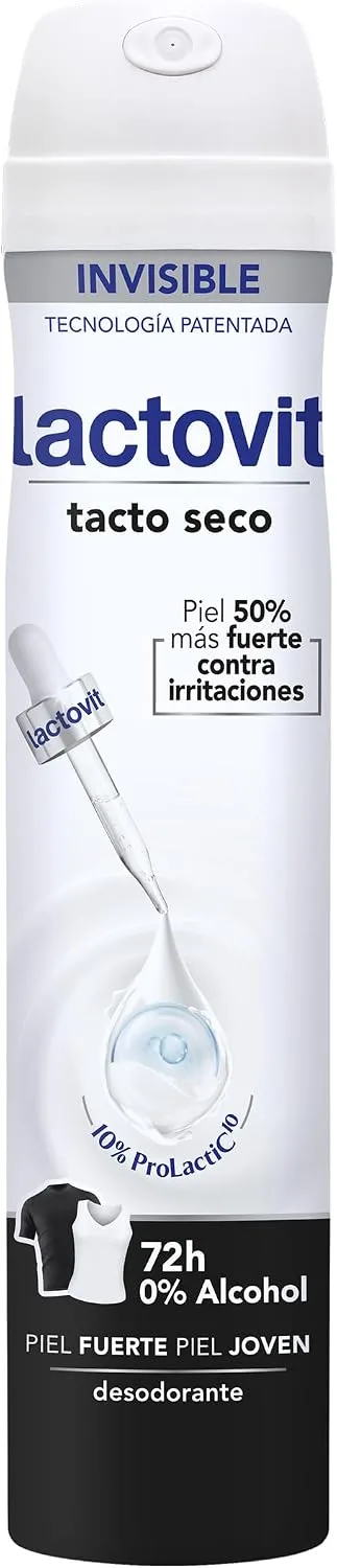 Lactovit ▫️ Desodorizante em spray invisível anti-manchas ProLactic 10-200 ml
