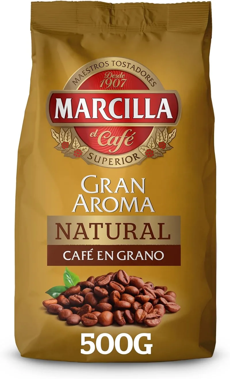 Marcilla ▫️ Gran Aroma Café em Grão | Natural | 500g
