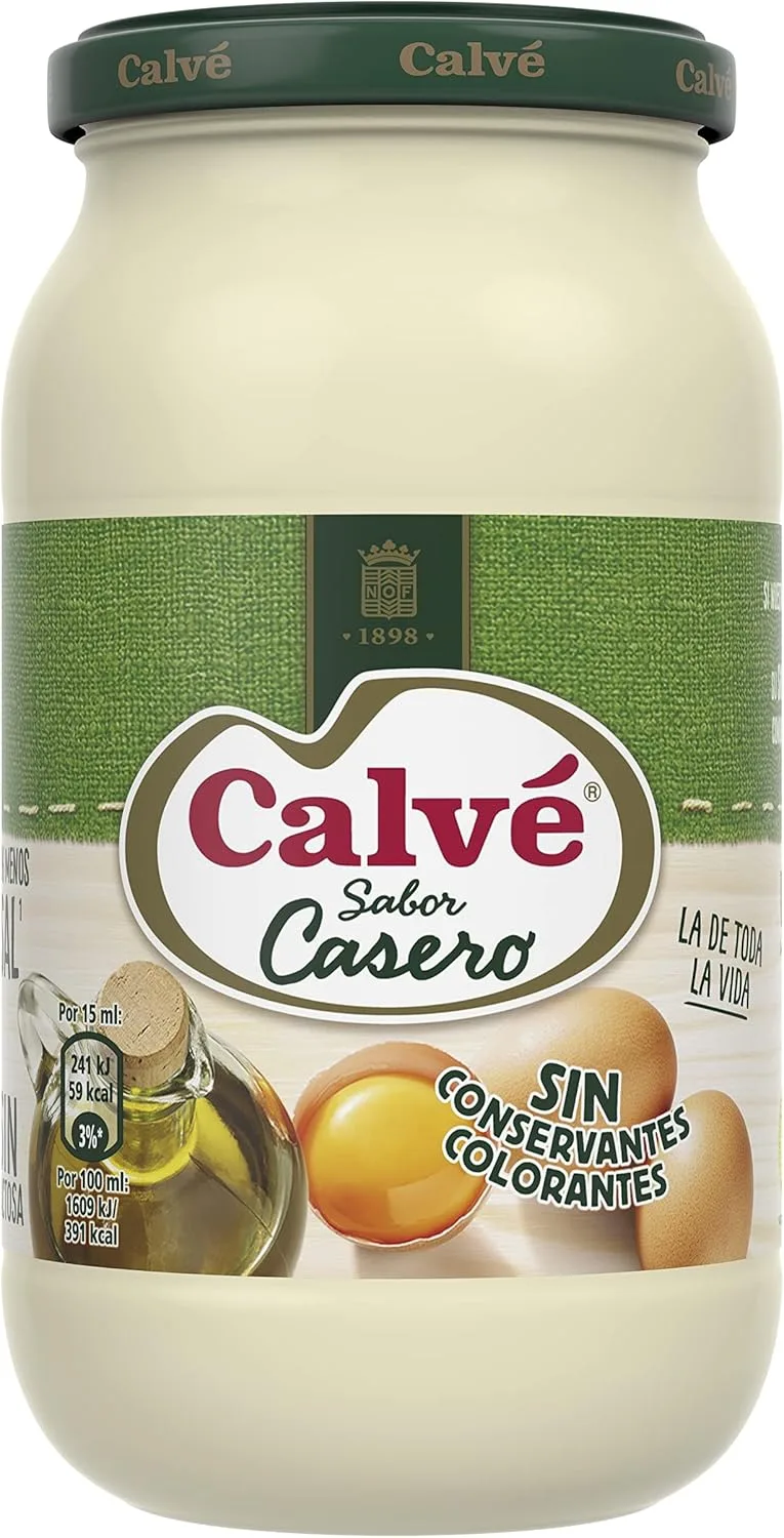 Calvé ▫️ Frasco de 430 ml de maionese caseira