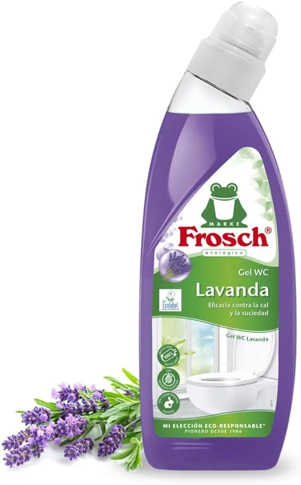 Frosch ▫️ Gel Sanitário Ecológico, Limpador de Calcário e Resíduos, Gel Sanitário Lavanda - 750 ml