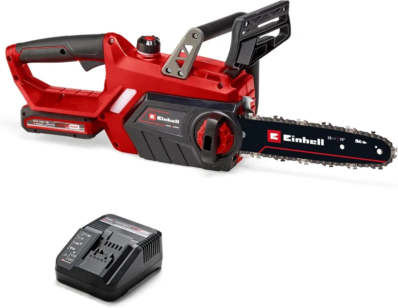 Einhell ▫️ Motosserra a bateria GE-LC 18/25-1 Li Kit (1x 3,0 Ah)