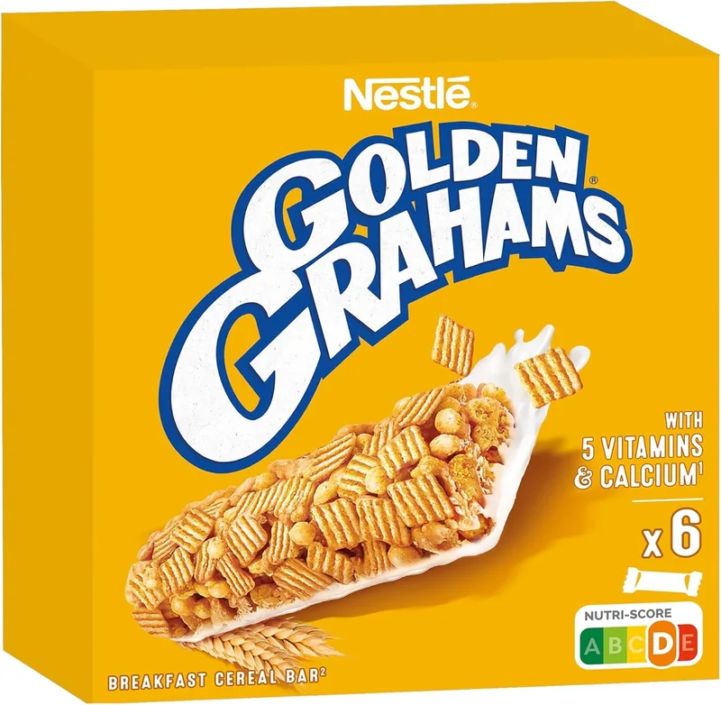 Golden Grahams ▫️ Barras de cereais Go Free Nestlé - 1 pacote de 6 barras