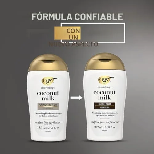 OGX ▫️ Champô nutritivo + leite de coco 3 fl oz 3