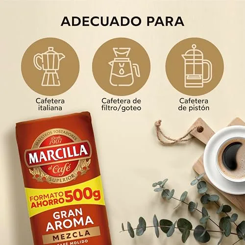 Marcilla ▫️ Café Moído Gran Aroma Mistura | 500 g 5