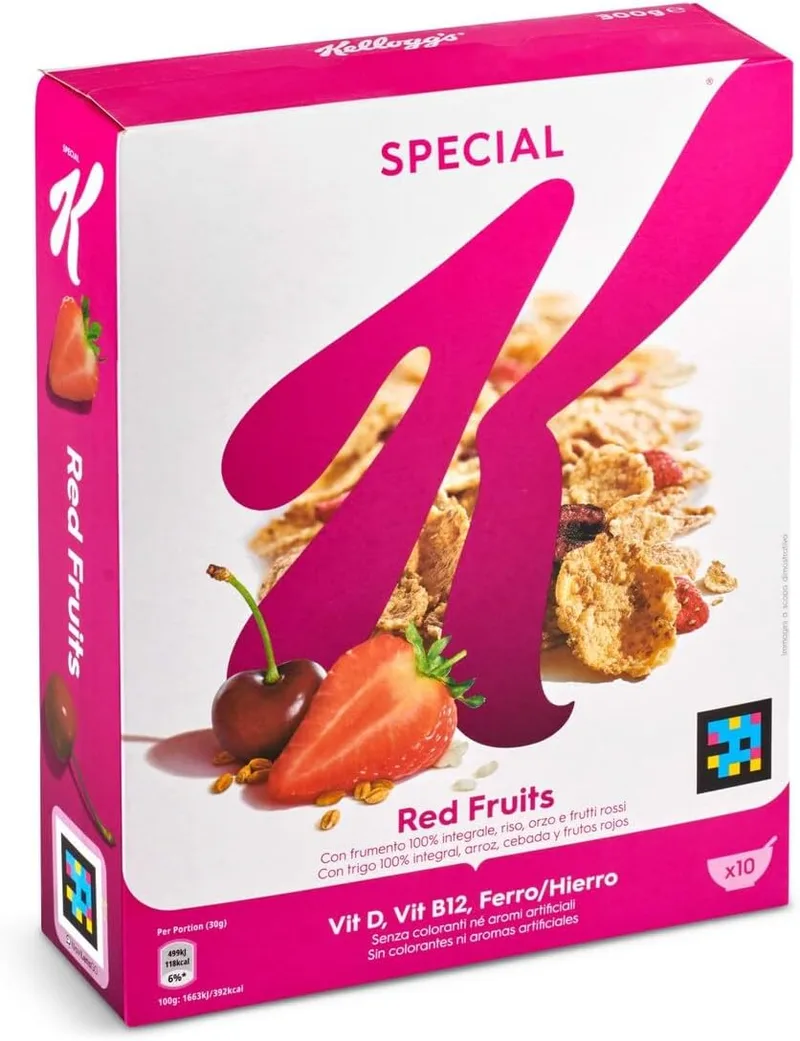 Kellogg's ▫️ Special K Bagas Vermelhas 300g
