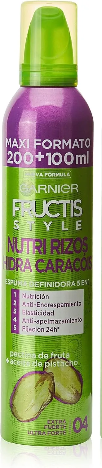 Garnier ▫️ Fructis Style Espuma Hidra-Rizos 5 Ações, 200 ml
