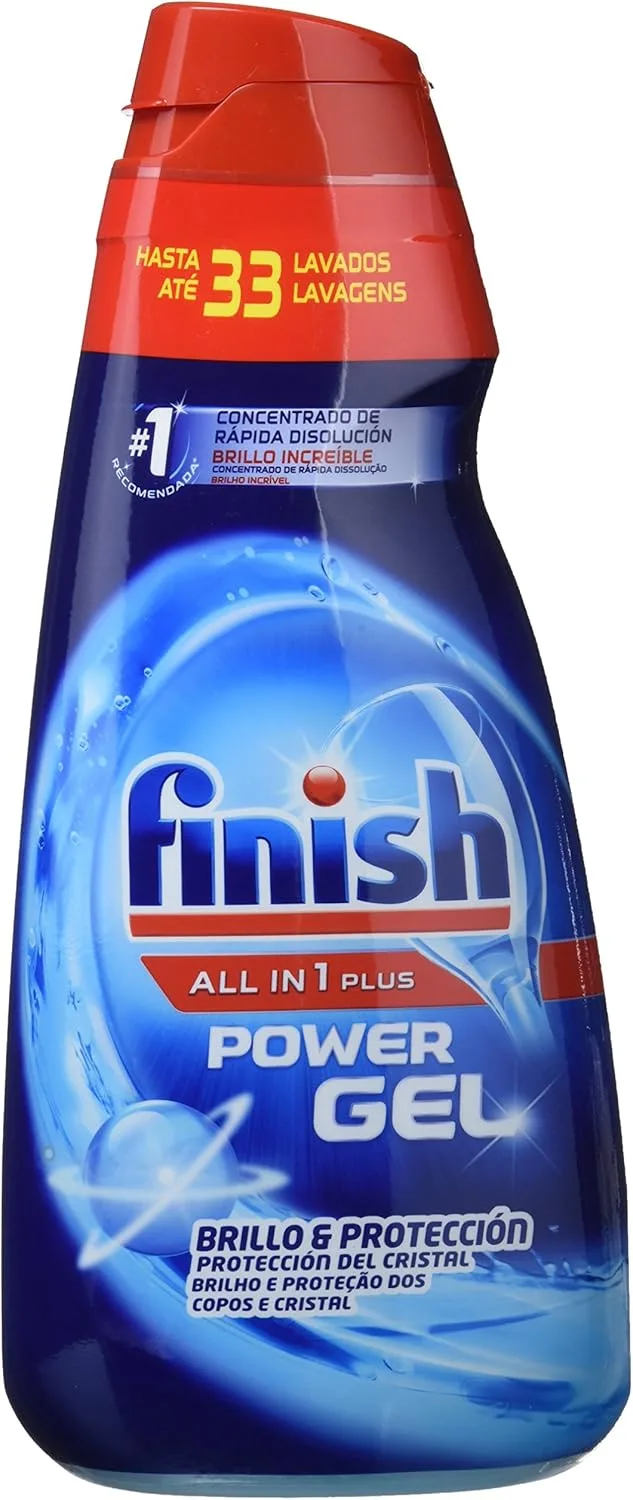 Finish ▫️ Gel de Lavagem de Louça All in 1 Plus Regular 33 doses