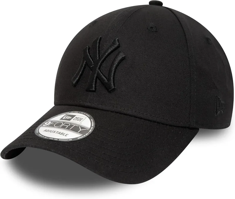 New Era ▫️ Boné ERA MLB League ESS 940 NEYYAN, Unissex-Adulto, Preto, Tamanho único