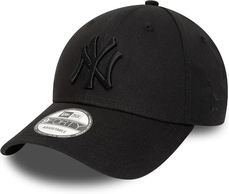 New Era ▫️ Boné ERA MLB League ESS 940 NEYYAN, Unissexo - Adulto, Preto, Tamanho Único