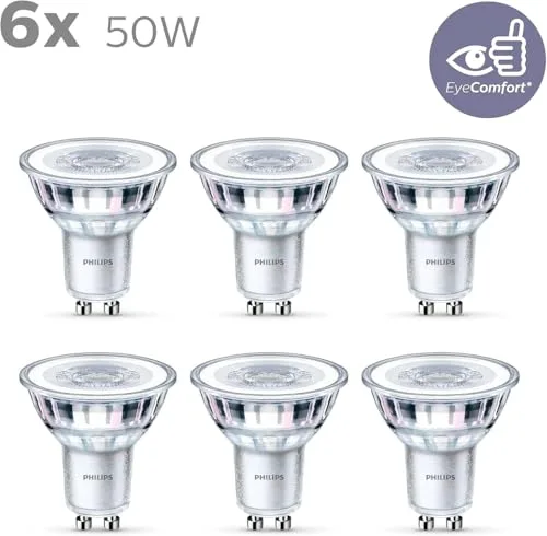Philips ▫️ Classic Lâmpada LED PAR16 GU10 2700K 355 lm 4,6 W/50 W Branca, Embalagem de 6 3