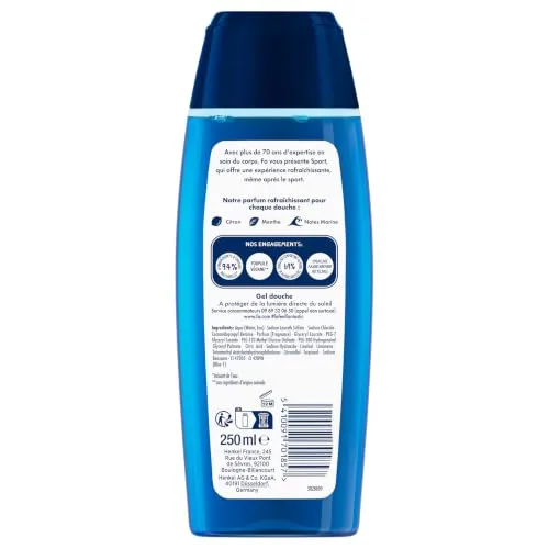Fa ▫️ Gel de banho Cap Tonique – Frasco de 250 ml – Conjunto de 6 3