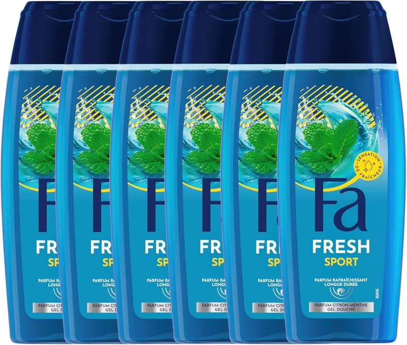 Fa ▫️ Gel de banho Cap Tonique – Frasco de 250 ml – Conjunto de 6