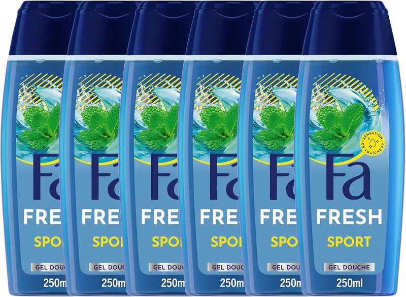 Fa ▫️ Gel de banho Cap Tonique – Frasco de 250 ml – Conjunto de 6