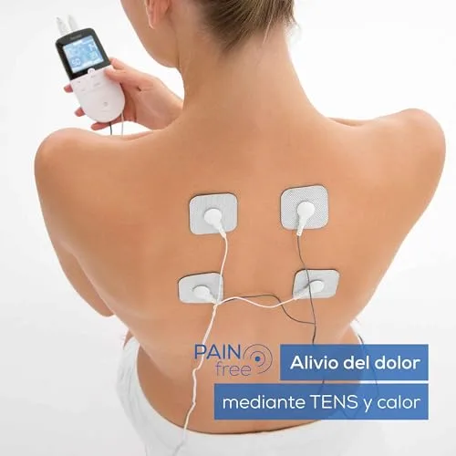 Beurer ▫️ EM 49 TENS/EMS digital, aparelho de estimulação elétrica 3 em 1 para alívio da dor e treino, com função de massagem, inclui 4 elétrodos, cor: branco 2