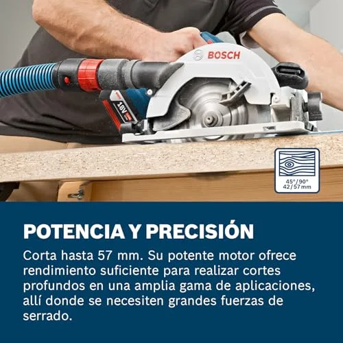 Bosch Professional ▫️ Bosch PRO Serra circular a bateria GKS 18V-57 G 2