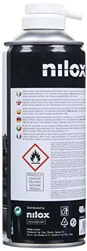 Nilox ▫️ Spray de ar comprimido, Spray de ar comprimido para limpeza de portáteis, impressoras e outros dispositivos, com canudinho para uma limpeza precisa e delicada, sem deixar resíduos, tamanho 400 ml 2