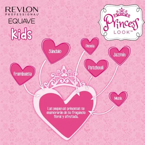 REVLON PROFESSIONAL ▫️ EQUAVE KIDS Princess Look, Condicionador em Spray, Desembaraçante para o cabelo das meninas sem enxaguamento, facilita o penteado, confere brilho e suavidade - Fragrância floral e frutada 200 ml 5