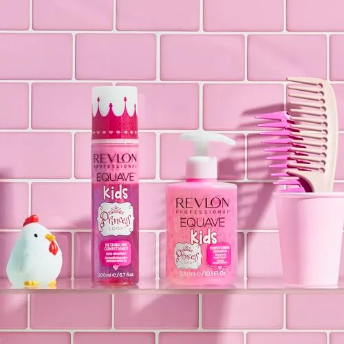 REVLON PROFESSIONAL ▫️ EQUAVE KIDS Princess Look, Condicionador em Spray, Desembaraçante para o cabelo das meninas sem enxaguamento, facilita o penteado, confere brilho e suavidade - Fragrância floral e frutada 200 ml 6