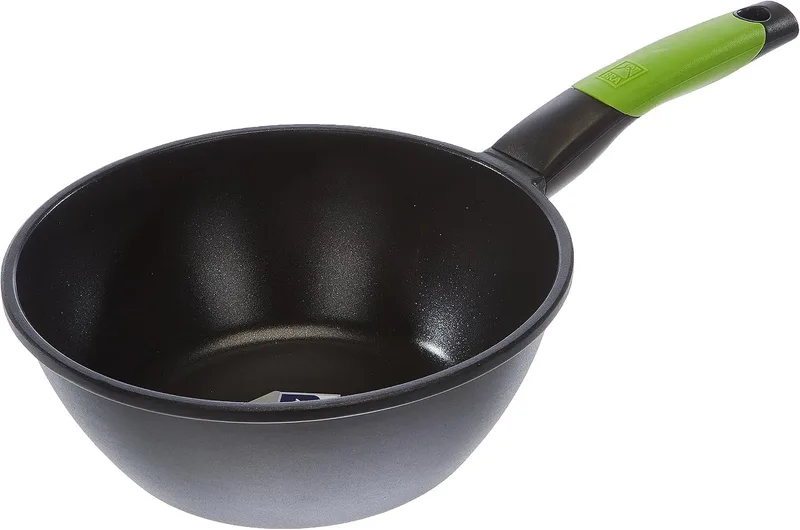 BRA ▫️ Prior | Wok com pega de 24 cm, alumínio fundido antiaderente