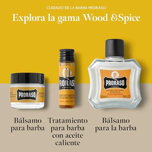 Proraso ▫️ Wood & Spice Champô para Barba, 200 ml 4