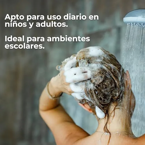 Babaria ▫️ Champô para Crianças sem Parabenos 700 ml | Champô de Árvore do Chá com Vinagre | Previne problemas relacionados com insetos que picam o couro cabeludo | Para todos os tipos de cabelo | Vegano 5