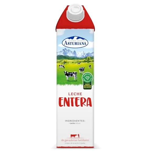 Central Lechera Asturiana ▫️ Leite Integral UHT Em embalagem de cartão 6x1L 4