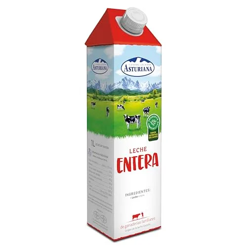 Central Lechera Asturiana ▫️ Leite Integral UHT Em embalagem de cartão 6x1L 5