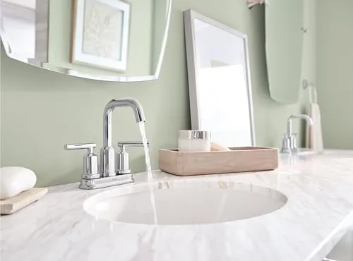 Moen ▫️ Torneira de casa de banho Gibson de duas alças, modelo Arc alta - 6150, cromada, 1 5