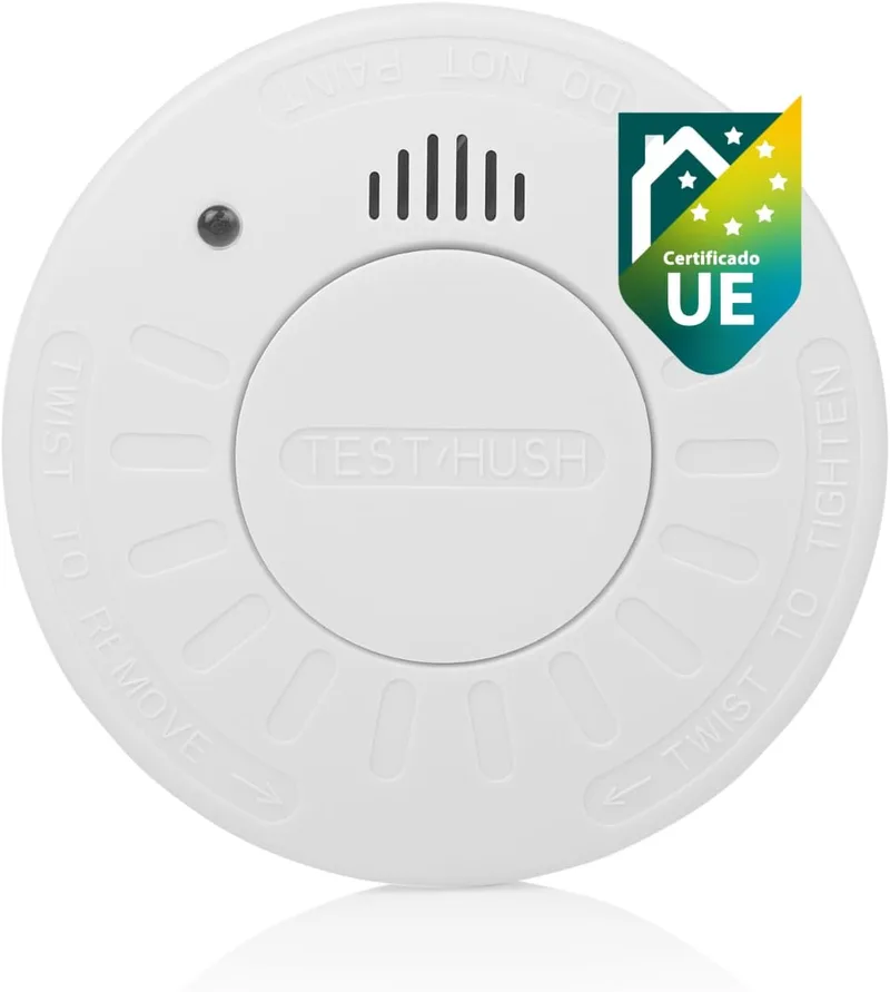 Smartwares ▫️ Detetor de fumo - 85 DB - Sensor ótico - Pilha 10 anos - Etiqueta Q - 10.025.28