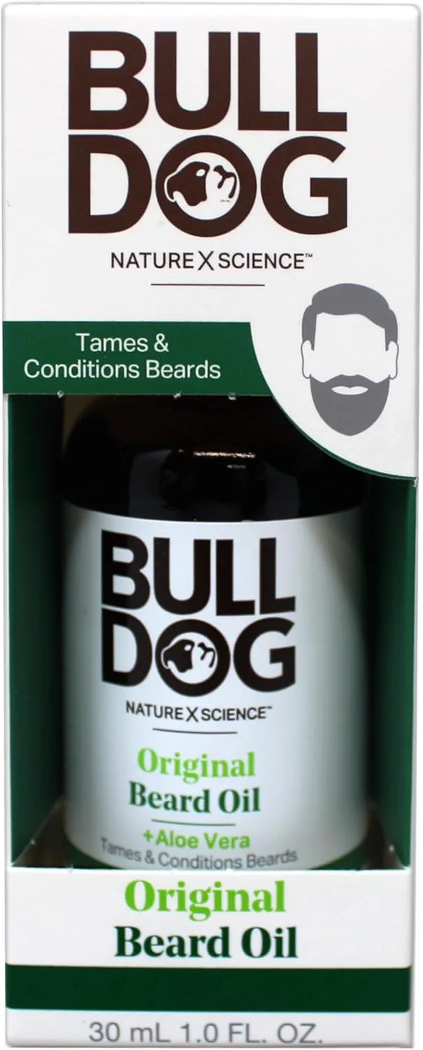 Bulldog Skincare for Men ▫️ Bulldog Skincare - Óleo para barba com ingredientes naturais - Aloé vera, óleo de camelina e chá verde - Suaviza, modela e condiciona a sua barba - Formato: 30 ml | 1 unidade