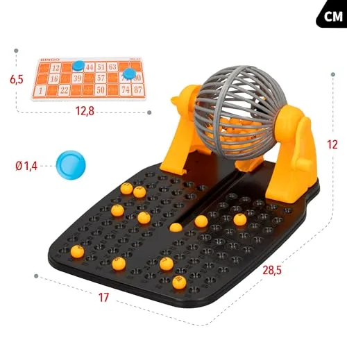 ColorBaby ▫️ 43313 - Jogo de bingo, Jogos de mesa para crianças, 90 bolas e 24 cartões, Dimensões: 17 x 24 x 12 cm, para 2 jogadores, a partir dos 5 anos 4