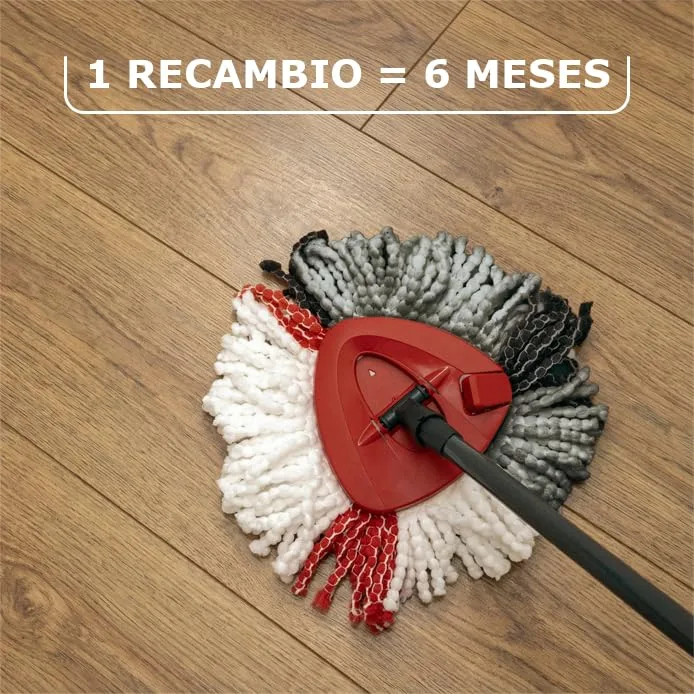 Vileda ▫️ Turbo - Recambio Original para esfregona, embalagem de 2, pavimentos duros 6