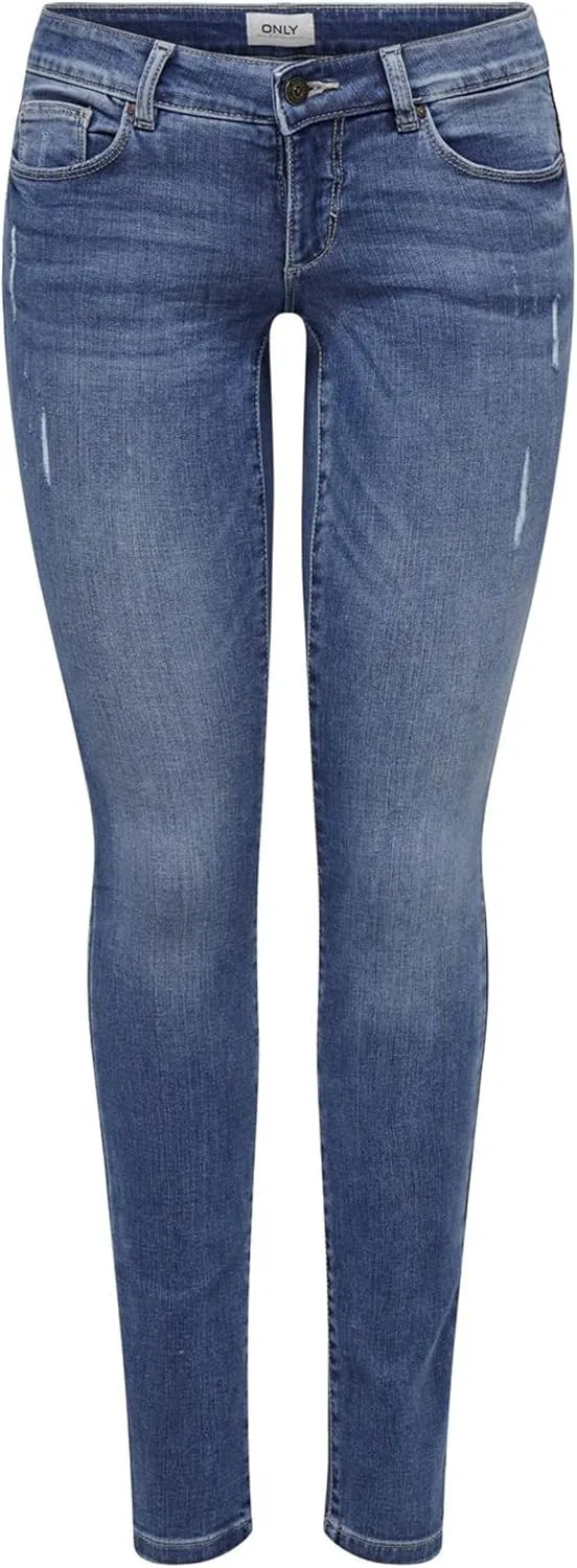 Only ▫️ Onlpower Mid Push Up SK BB Rea3659 - Calças de ganga para mulher