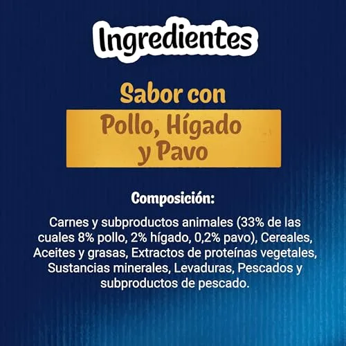 Felix ▫️ Party Mix Original, Snack, Guloseima para Gatos, Sabor a Frango, Fígado e Peru, 8 saquetas de 60 g 7