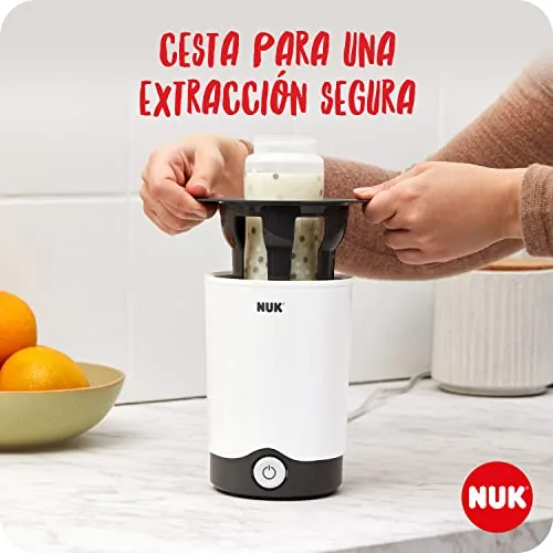 NUK ▫️ Thermo Express – aquecedor de biberões | Aquece líquidos e alimentos macios com cuidado em 90 segundos | Desligamento automático | Cesto elevável para facilitar a remoção | Ficha de 2 pinos (Europa) 4