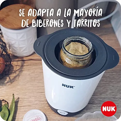 NUK ▫️ Thermo Express – aquecedor de biberões | Aquece líquidos e alimentos macios com cuidado em 90 segundos | Desligamento automático | Cesto elevável para facilitar a remoção | Ficha de 2 pinos (Europa) 5