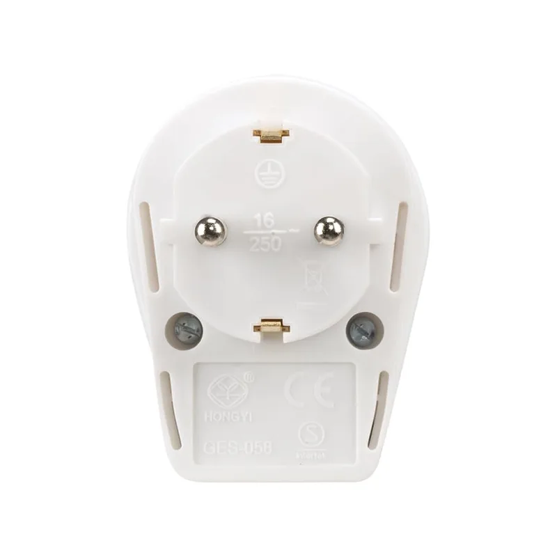 Simon ▫️ Adaptador com interruptor luminoso, tomada de parede, 1 tomada de 16 A, 250 V, potência máxima de 3680 W, design retrátil, cor branca 2