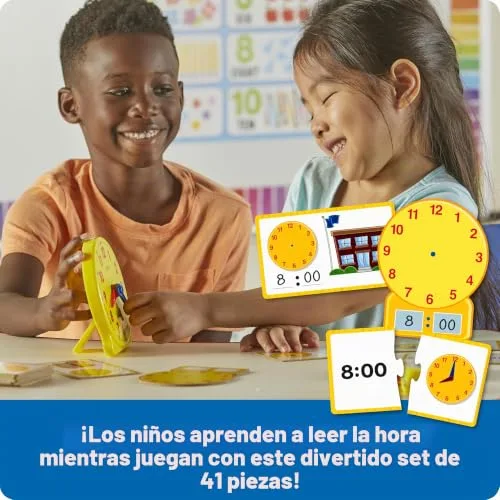 Learning Resources ▫️ Relógio Educativo – Conjunto de Atividades para Aprender a Hora Digital e Analógica – Jogo Didático para Crianças a partir dos 5 Anos 2