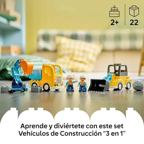 LEGO ▫️ Duplo Veículos de Obra «3 em 1» 10475 2