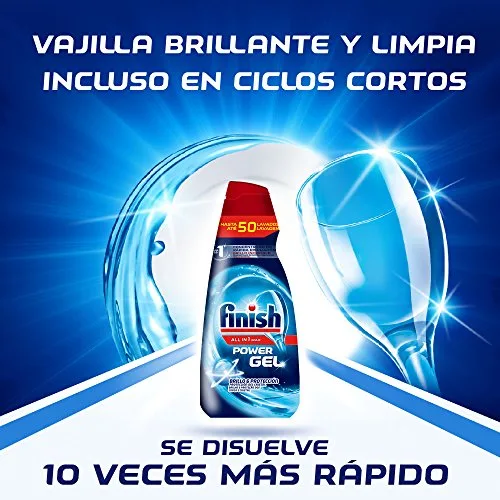 Finish ▫️ All in 1 Max Power Gel Brilho e Proteção, Gel de lavagem para a máquina de lavar louça, 2 unidades - Total de 70 lavagens 4