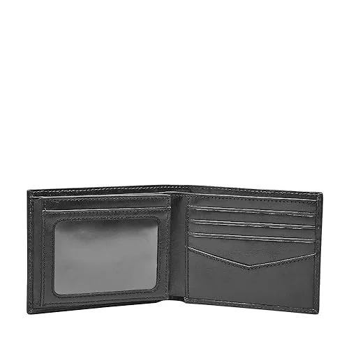 Fossil ▫️ Carteira para homem Ryan, em pele preta dobrável, 10,8 cm de comprimento x 1,91 cm de largura x 8,89 cm de altura ML3729001 2